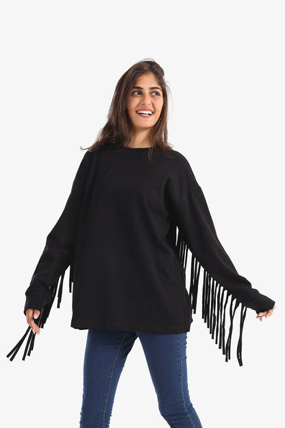 Milton Sweatshirt with Fringes