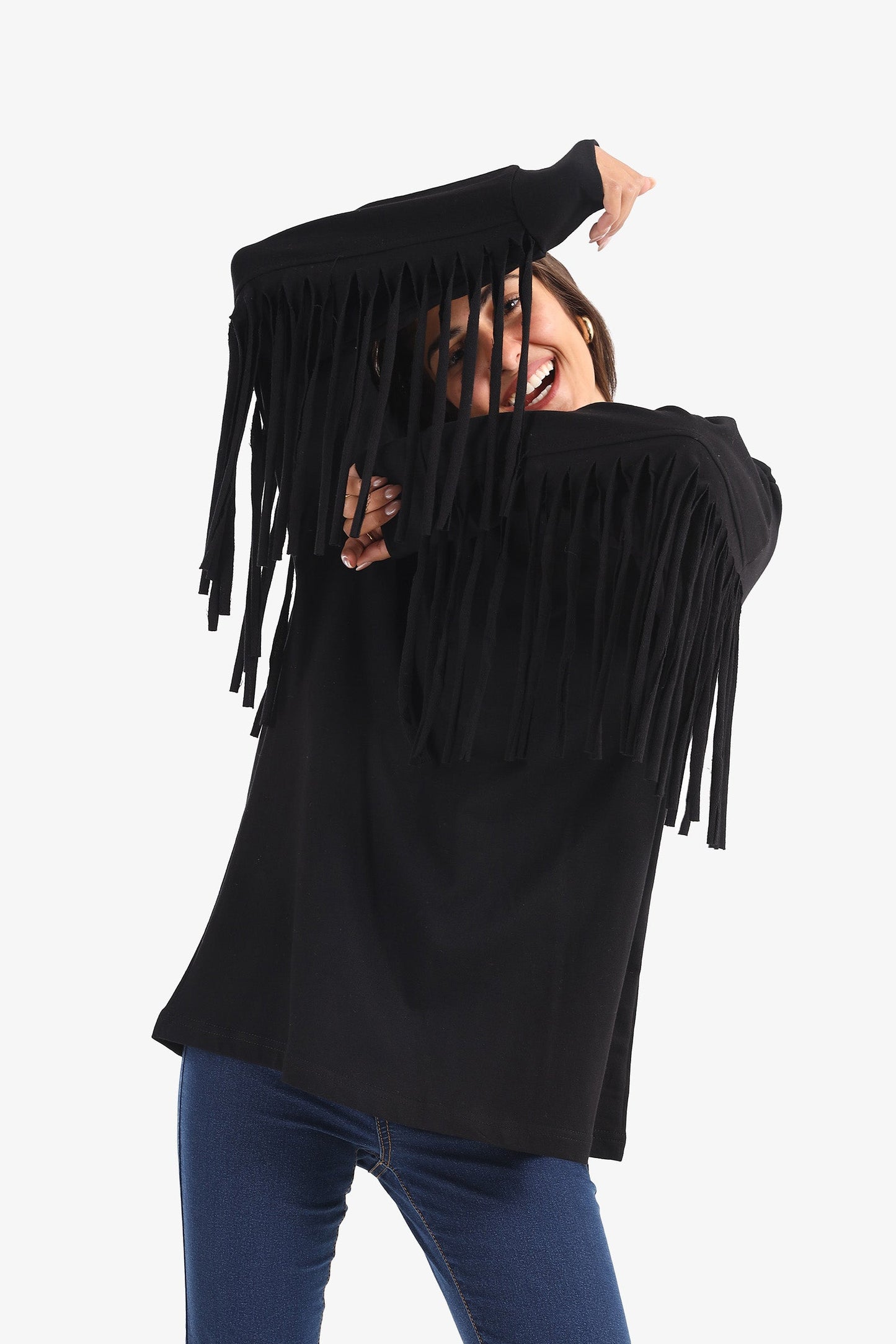 Milton Sweatshirt with Fringes