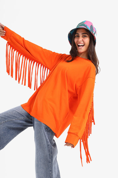 Milton Sweatshirt with Fringes