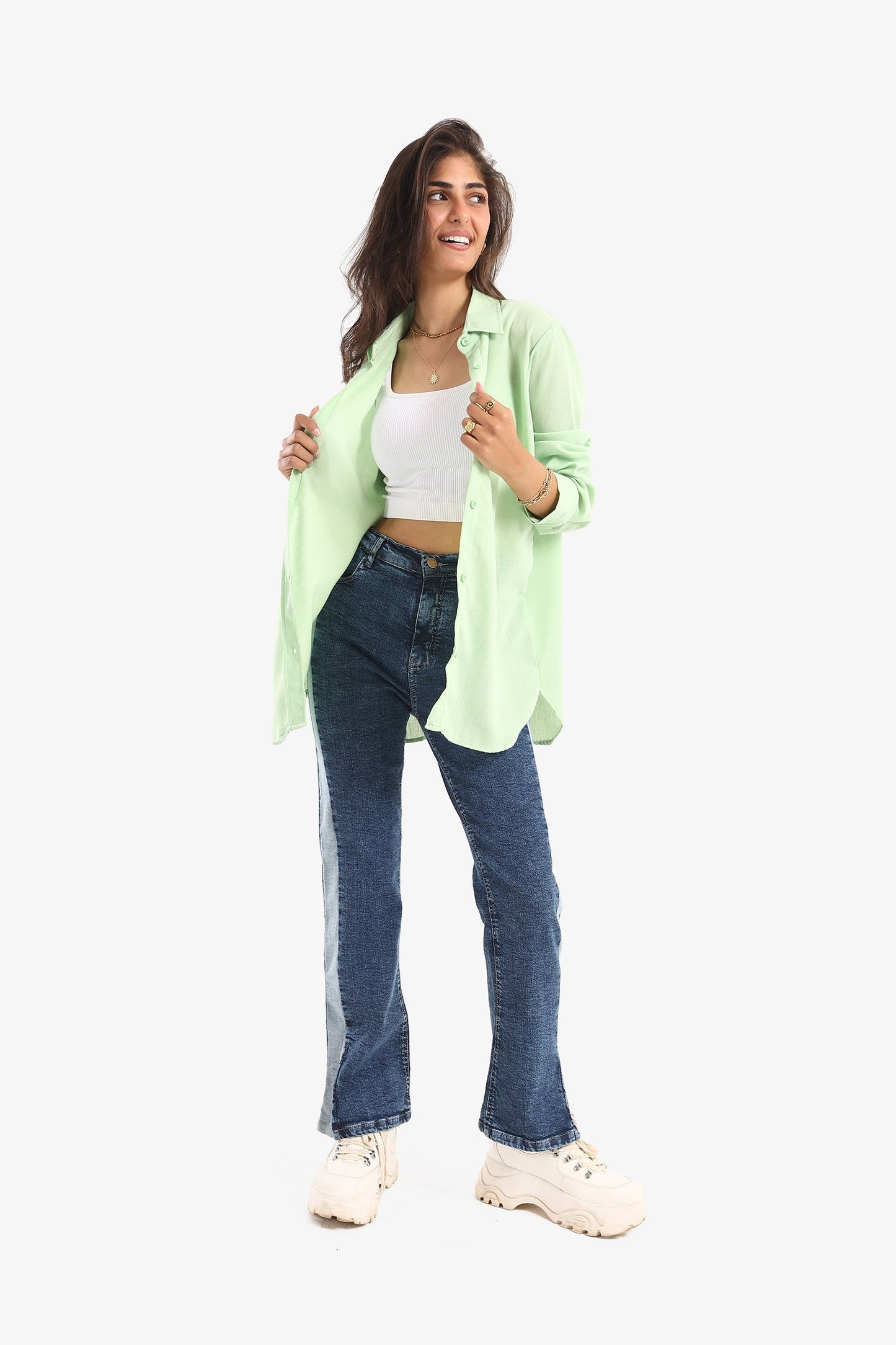 Straight Hemline Basic Shirt