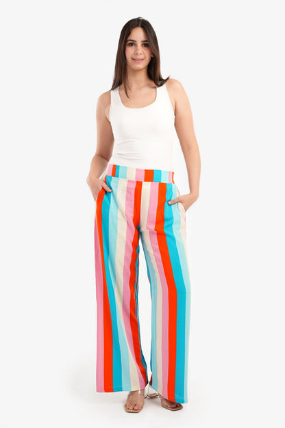 Pants with Colored Stripes