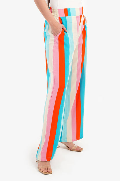 Pants with Colored Stripes