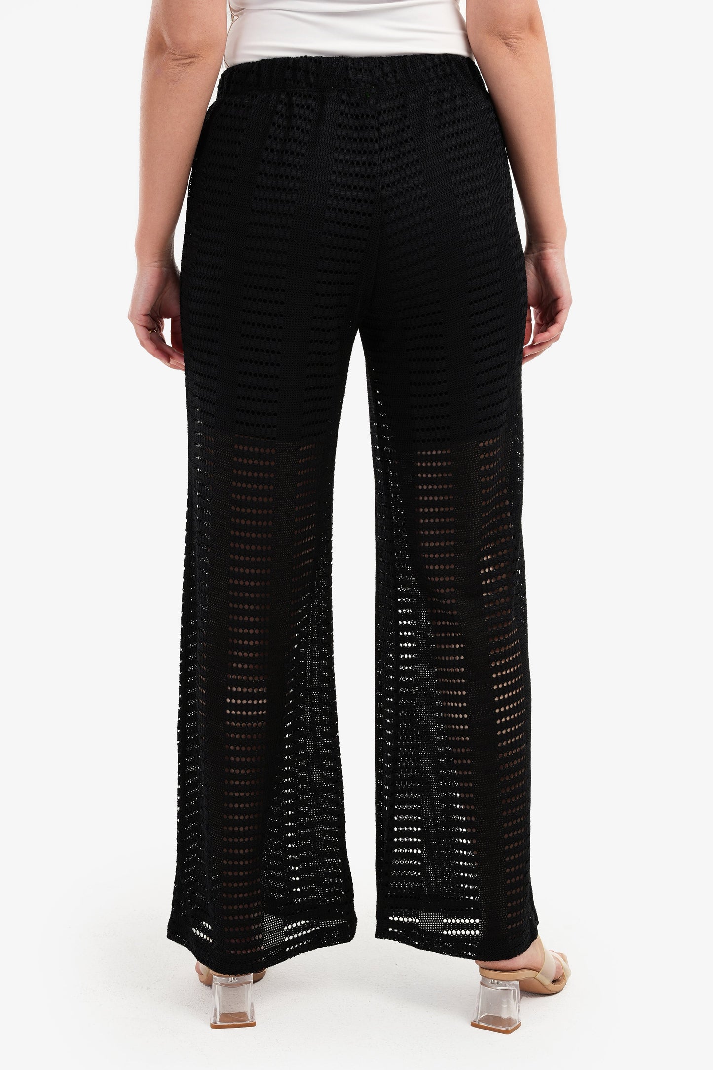 Fishnet Wide Leg Pants