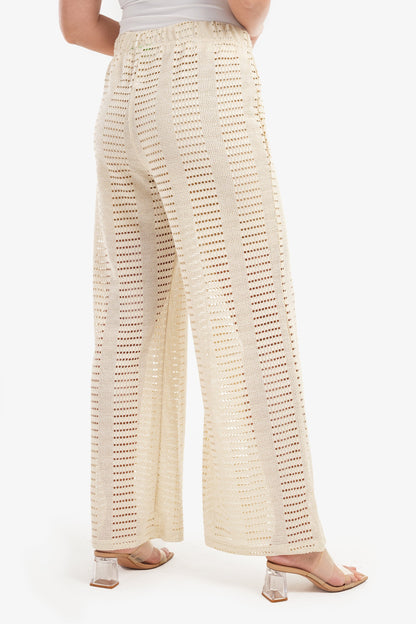 Fishnet Wide Leg Pants