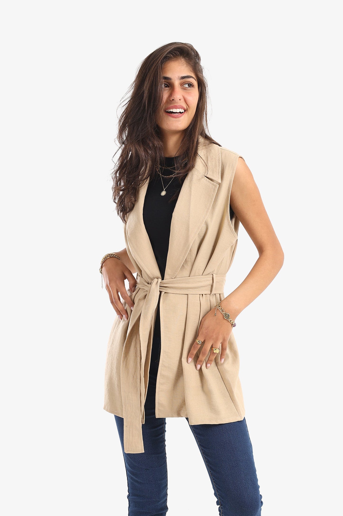 Voile Notch Collar Vest