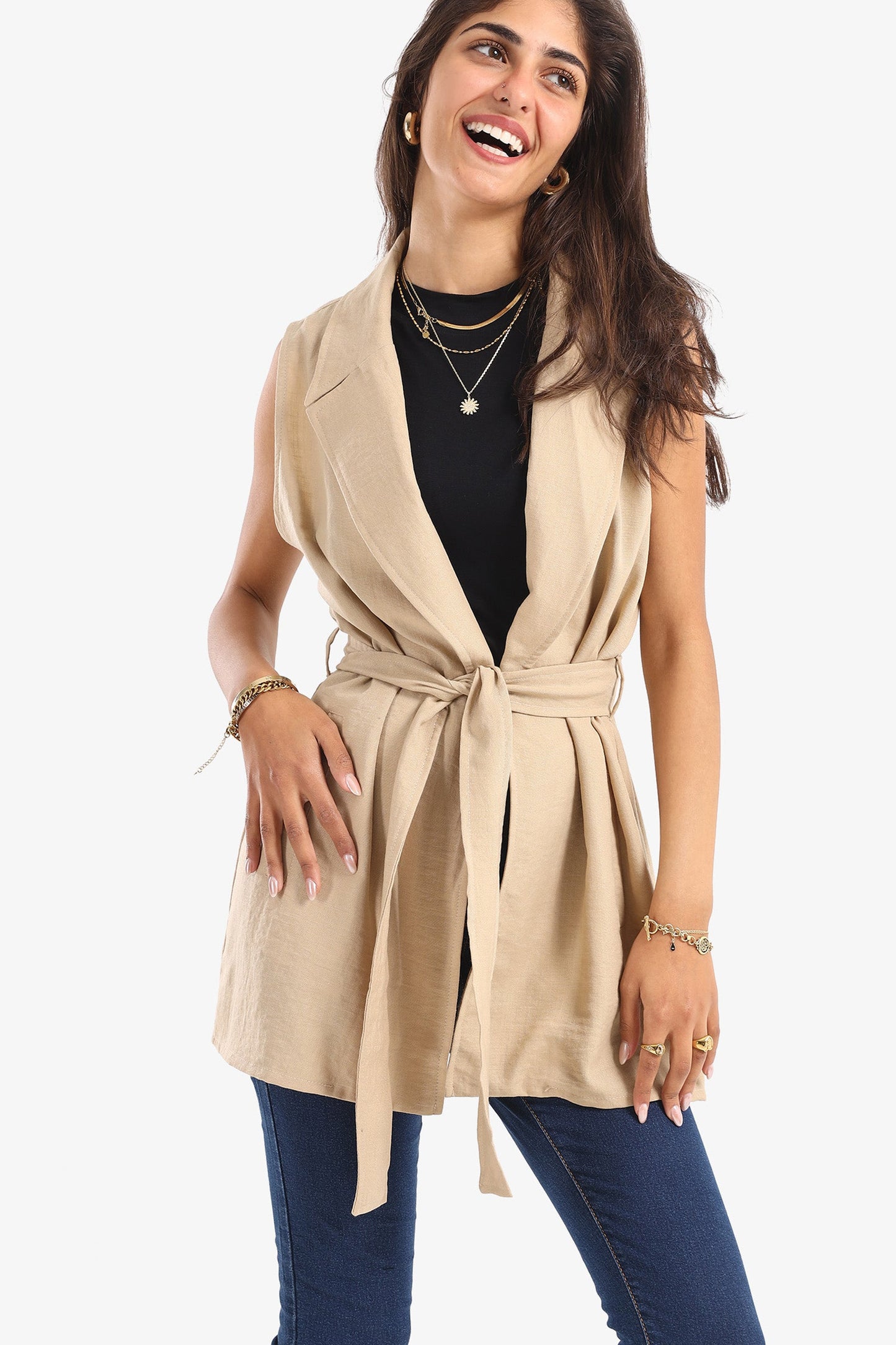 Voile Notch Collar Vest