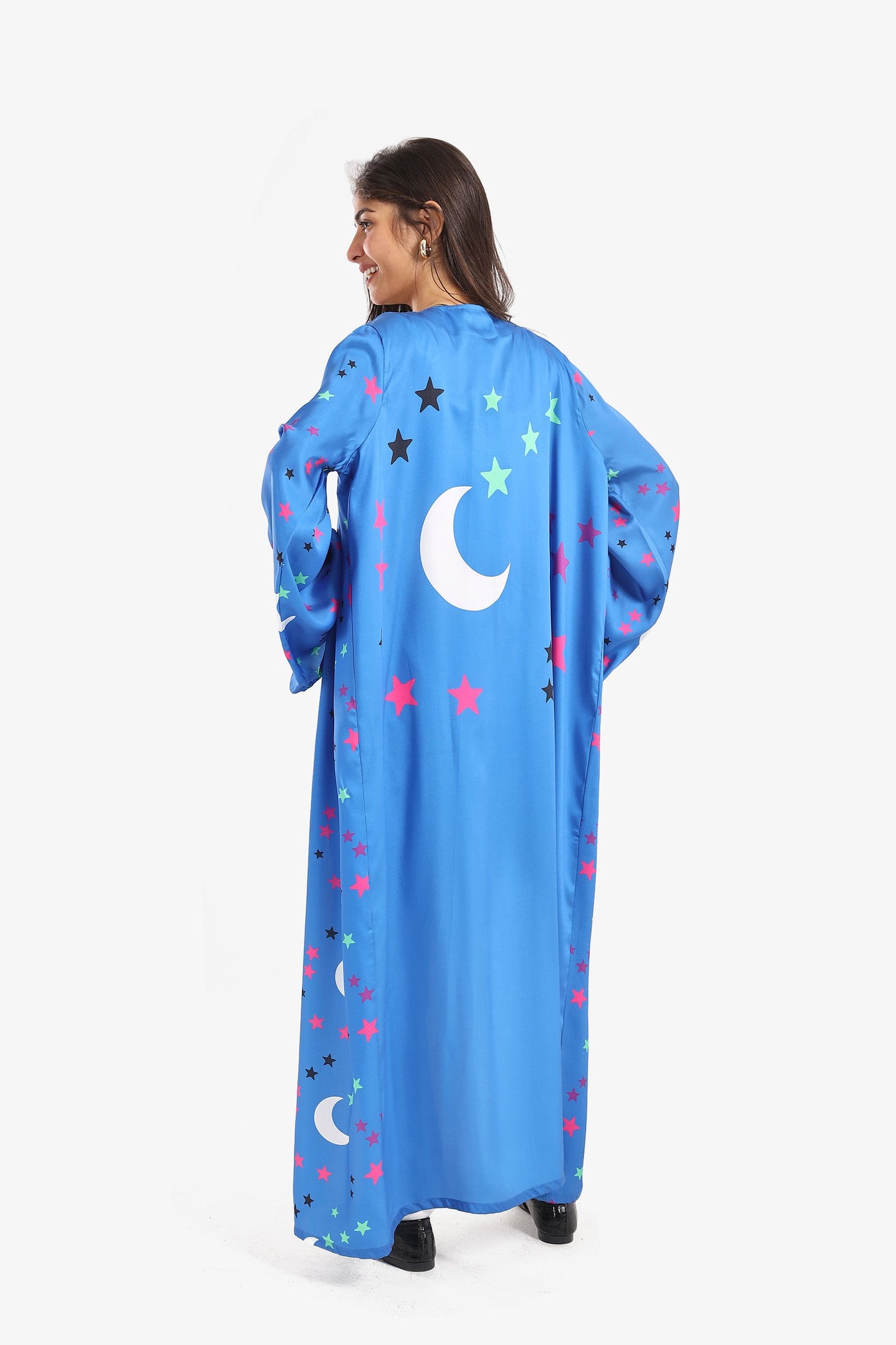 Crescents & Stars Printed Kimono