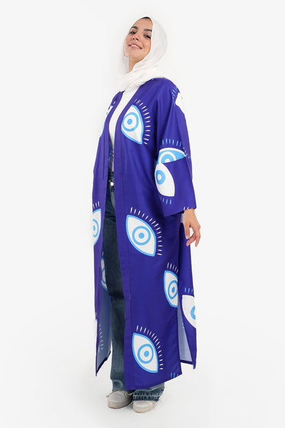 Big Eye Printed Kimono