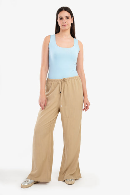 Wide Leg Pants with Slits