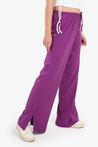 Wide Leg Pants with Slits