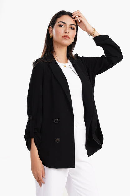 Notch Collar Chic Blazer