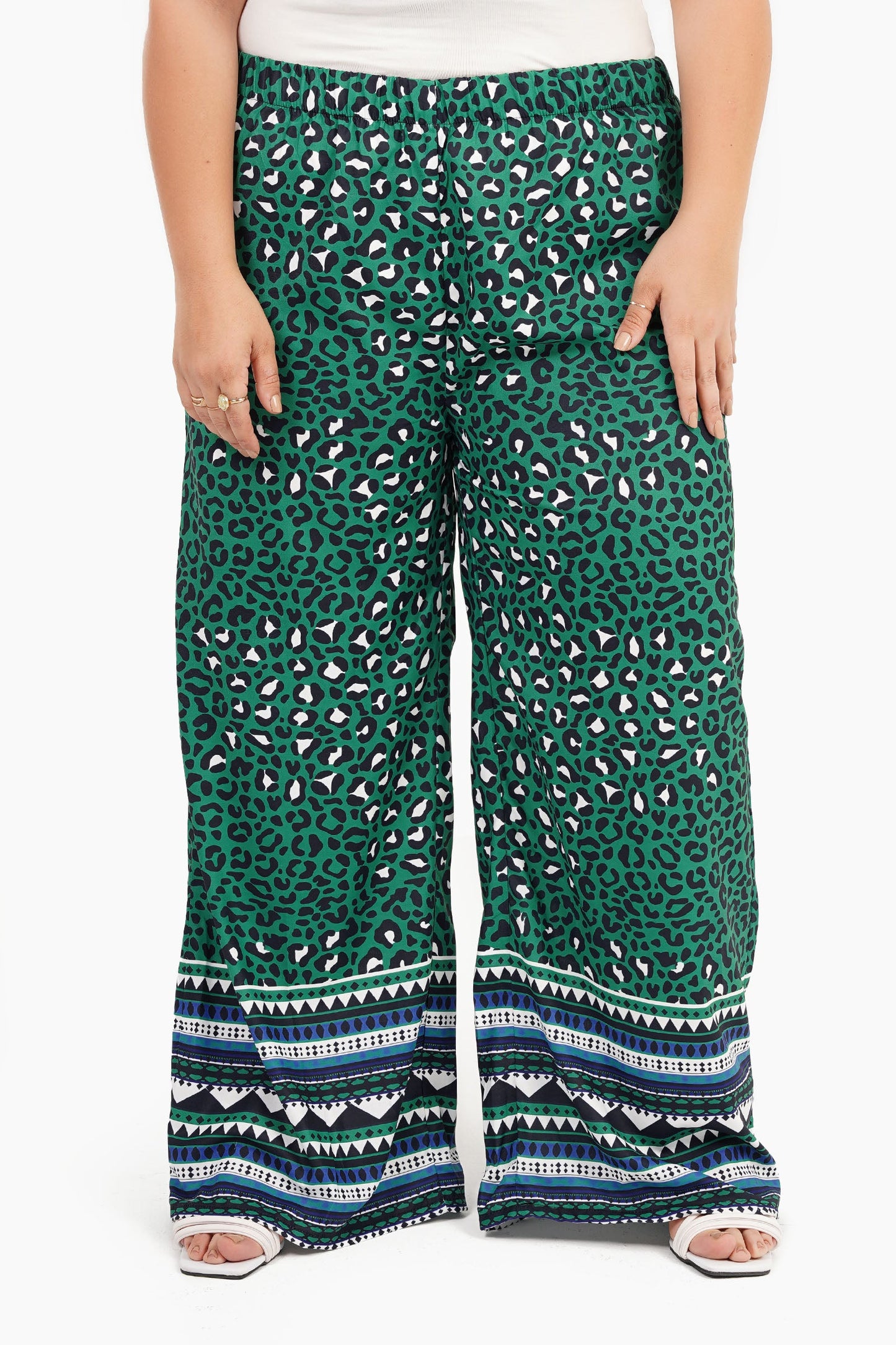 Green All Over Print Pants