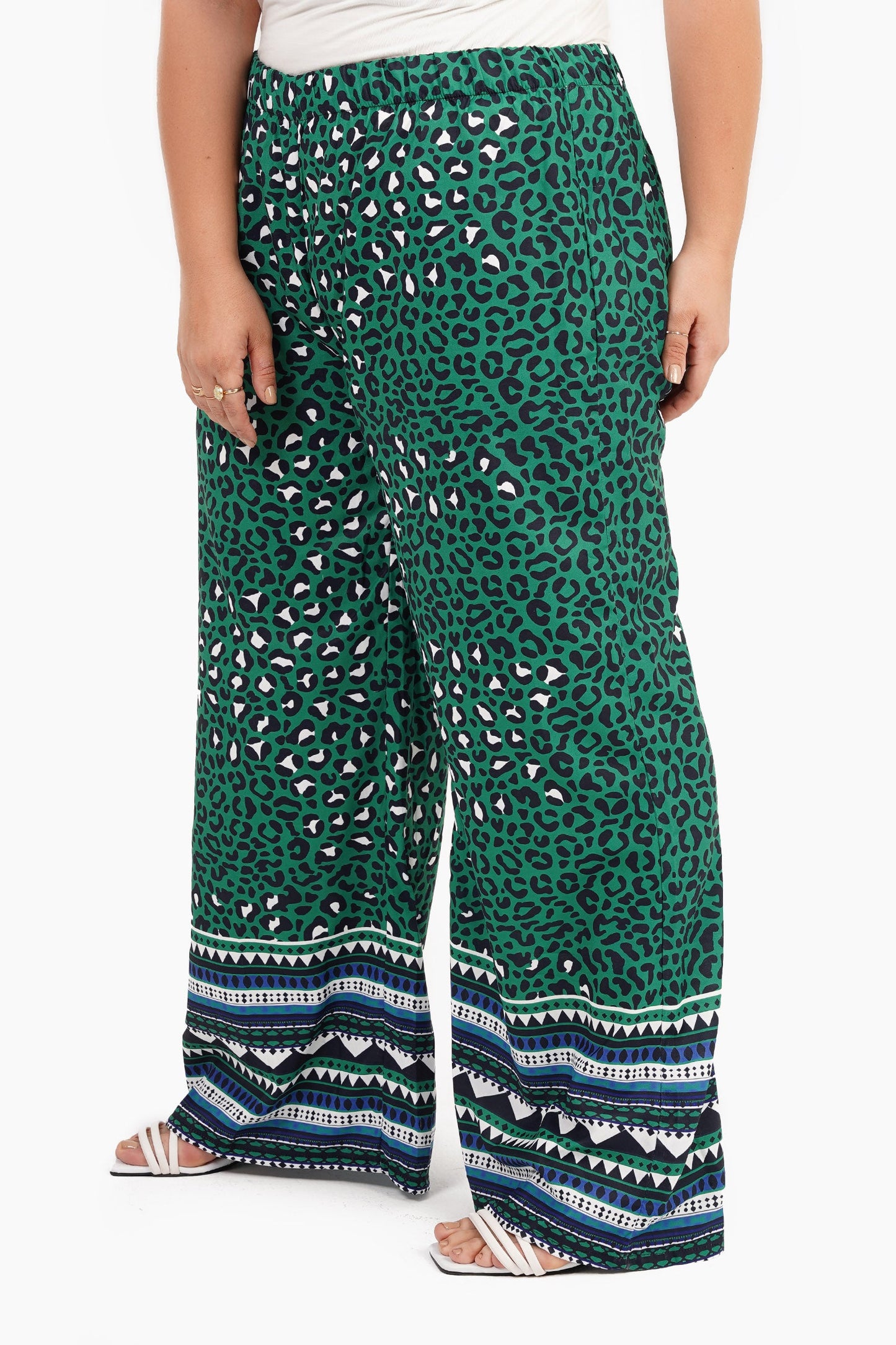 Green All Over Print Pants