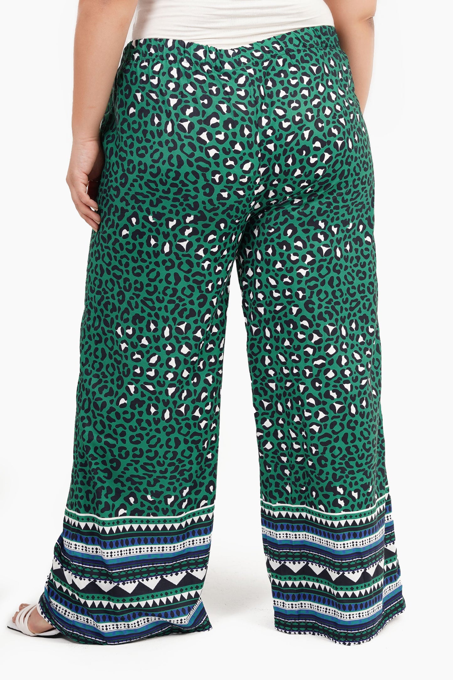 Green All Over Print Pants