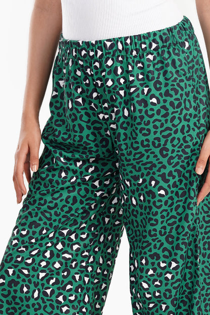 Green All Over Print Pants