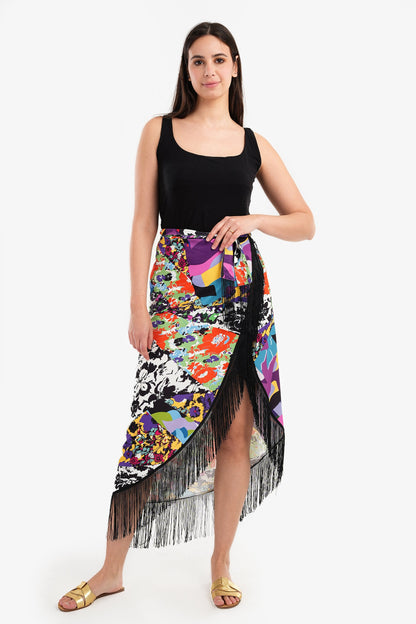 Beach Skirt with Fringes