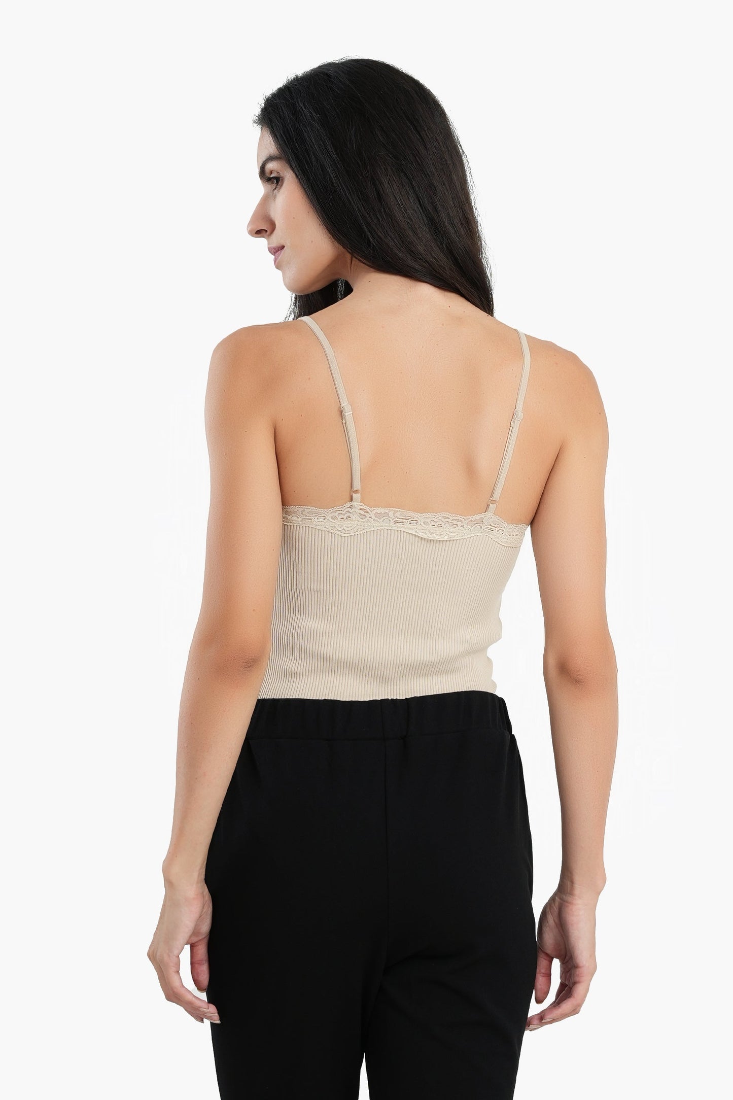 Sleeveless Top with Lace