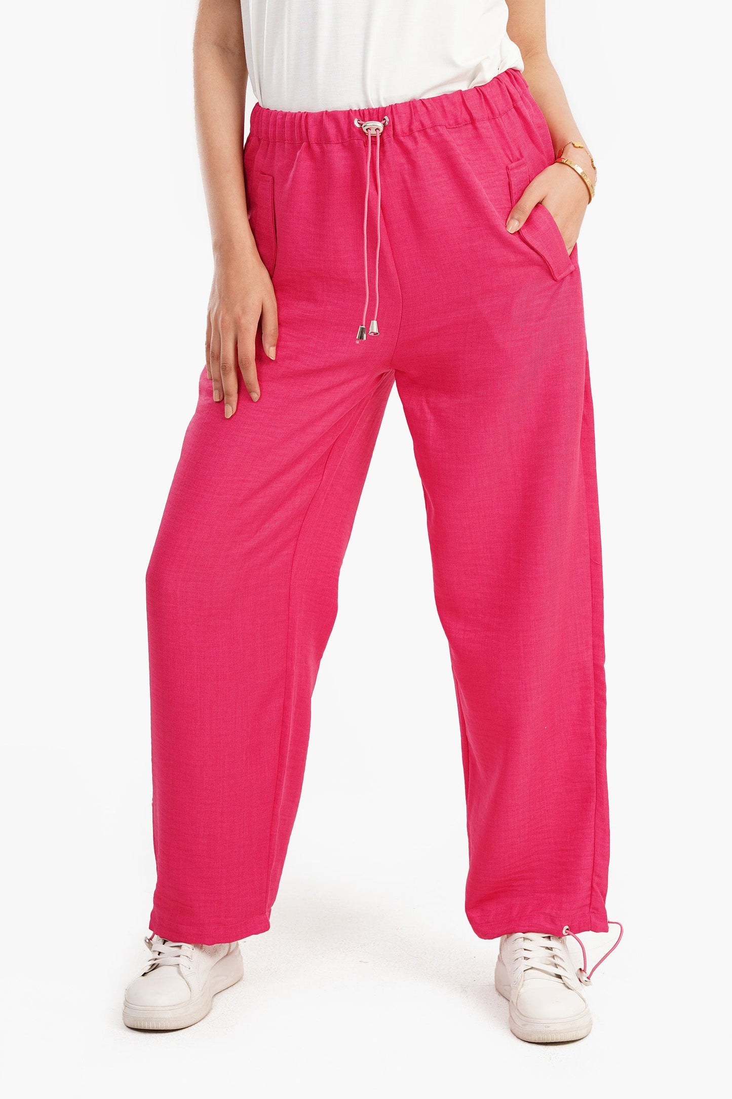 Linen Lounge Parachute Pants