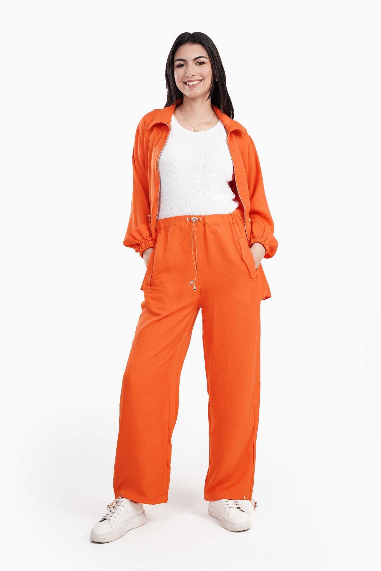 Linen Lounge Parachute Pants