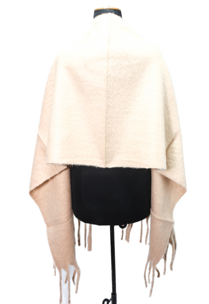 Canvas Textured Shawl – Beige