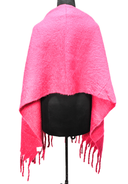 Canvas Textured Shawl – Fuchsia