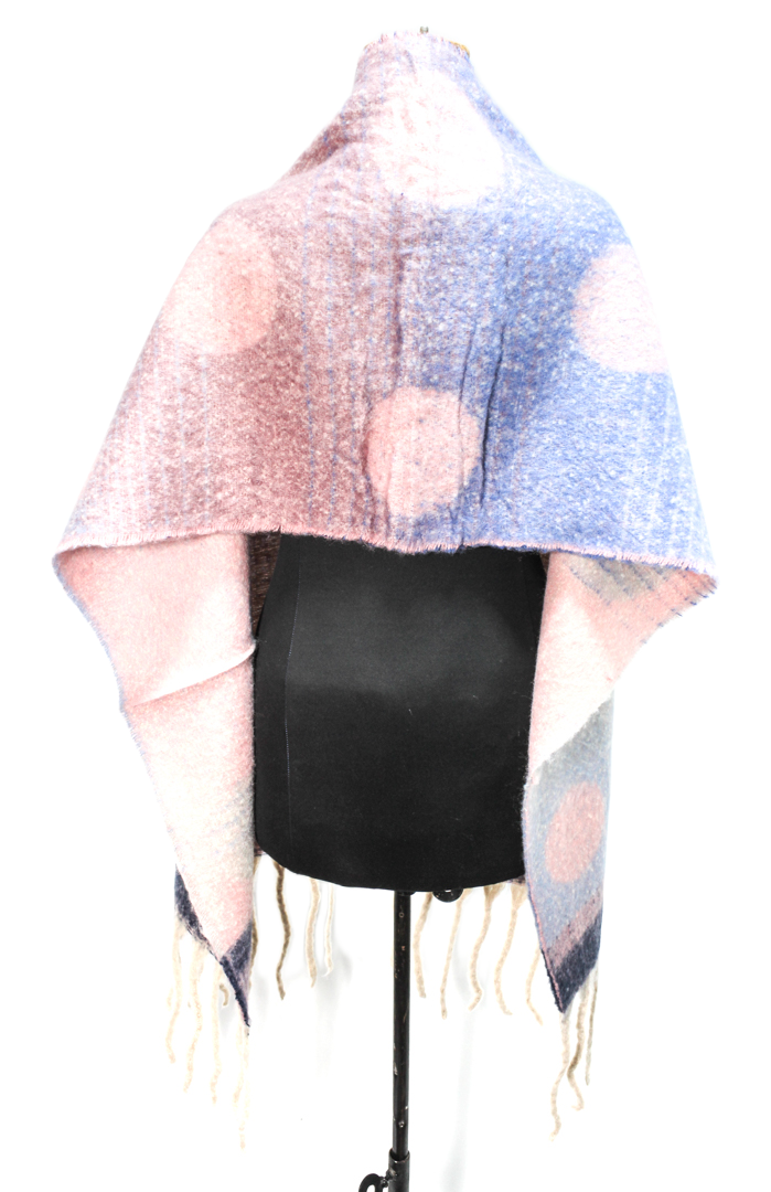 Canvas Polka Dot Shawl – Multicolor