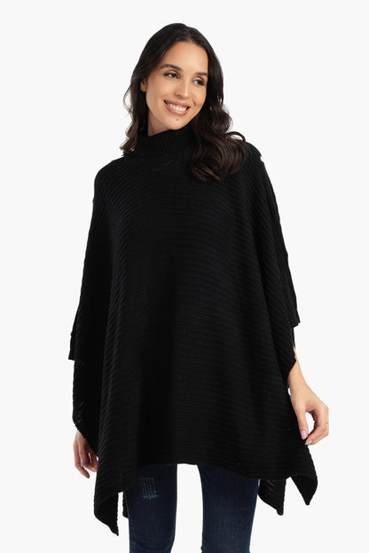 Poncho with Shoulder Buttons