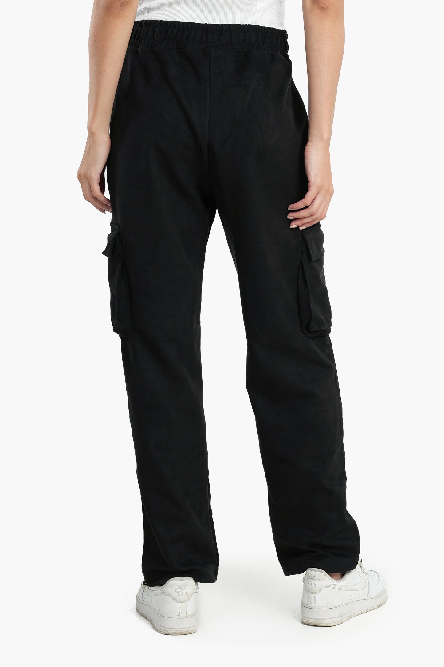 Suede Baggy Pants