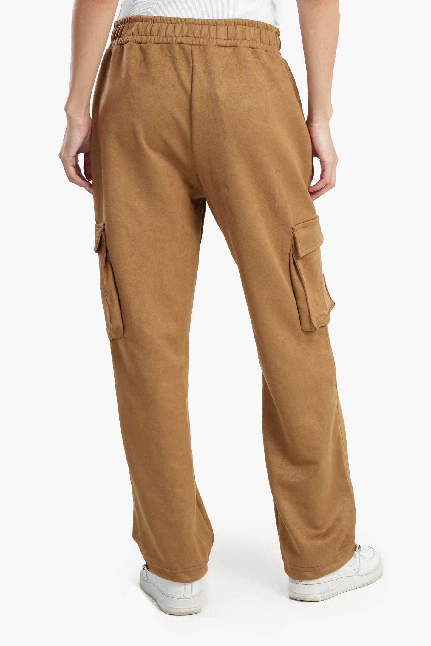 Suede Baggy Pants