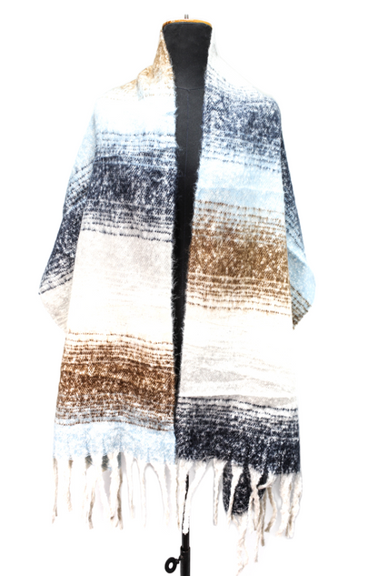 Canvas Striped Shawl – Multicolor