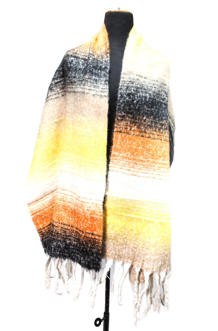 Canvas Striped Shawl – Multicolor