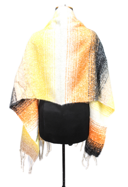 Canvas Striped Shawl – Multicolor