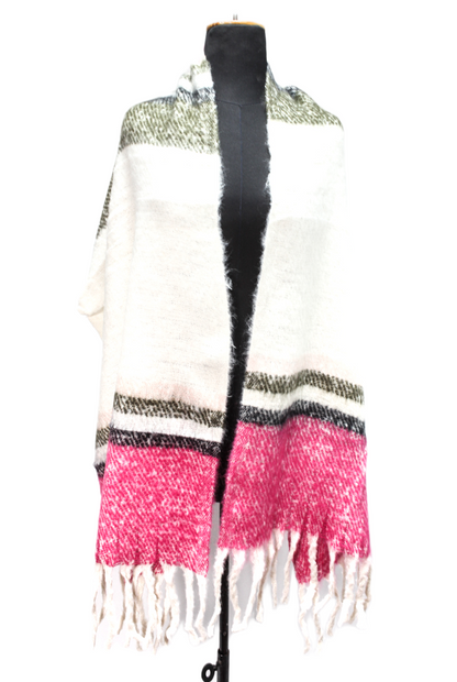 Canvas Striped Shawl – Multicolor