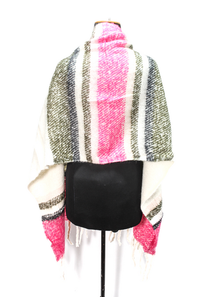Canvas Striped Shawl – Multicolor