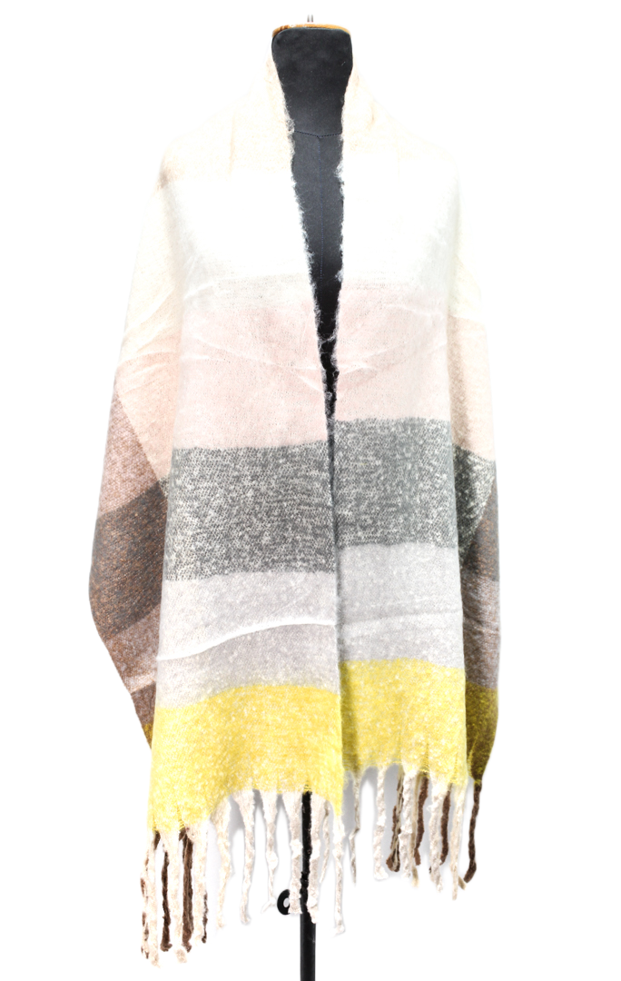 Canvas Striped Shawl – Multicolor