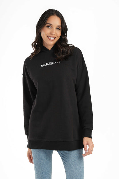 Black Milton Lounge Sweatshirt