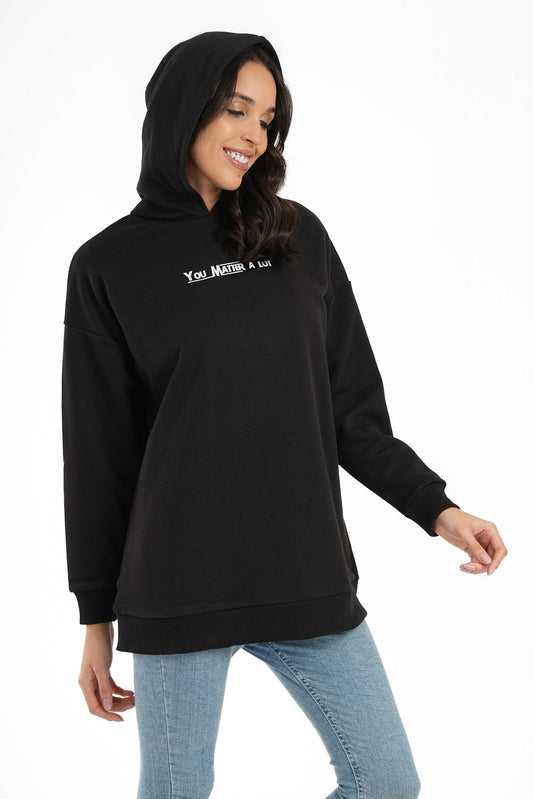 Black Milton Lounge Sweatshirt