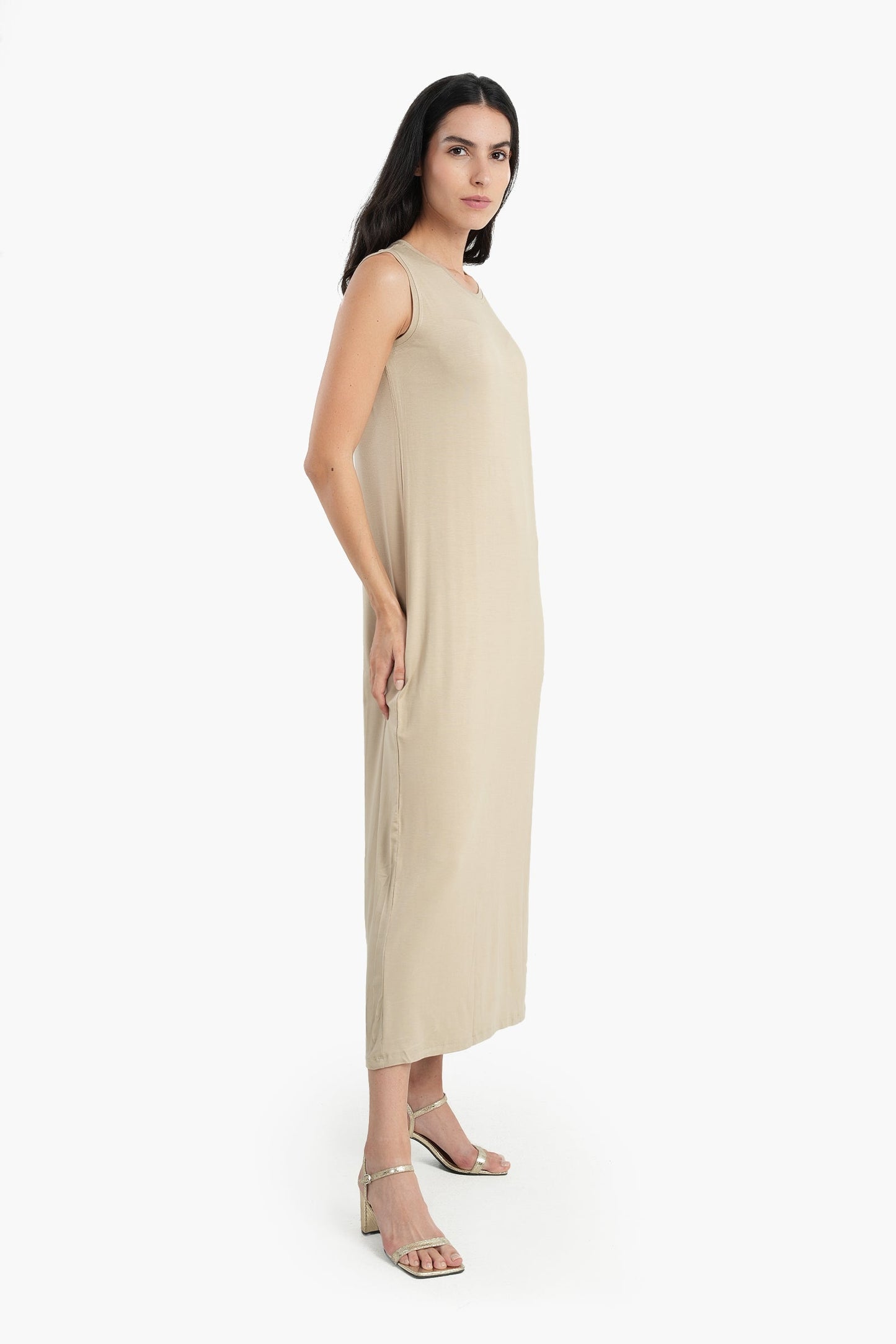 Viscose Midi Length Dress