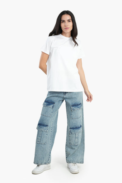 Cotton Basic Slip On T-Shirt