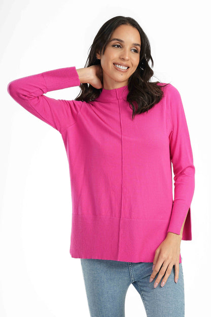 Wide Ribbed Hem Lounge Pullover