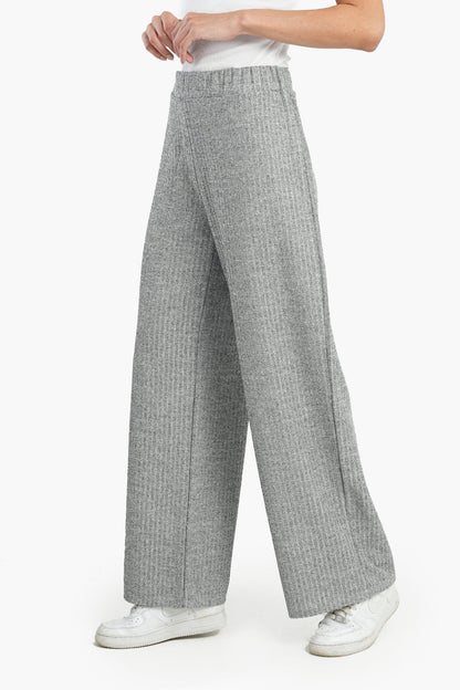 Wool Blend Knitted Pants