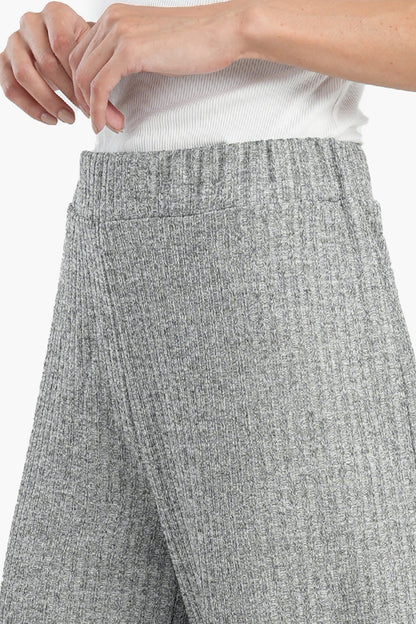 Wool Blend Knitted Pants