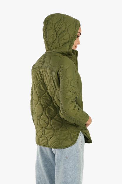 Olive Green Quilted Jacket