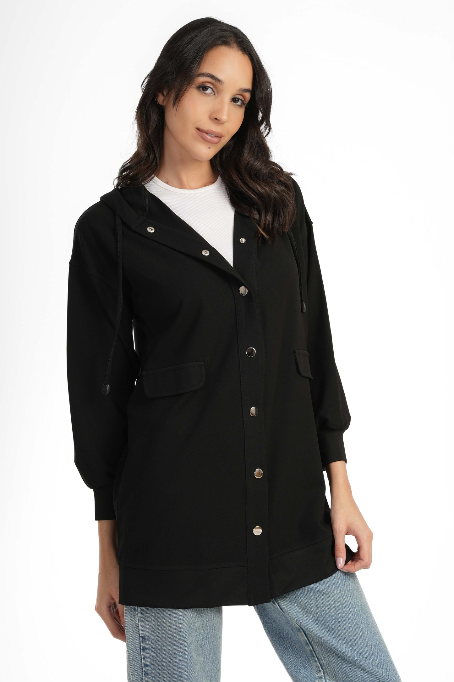 Black Solid Lounge Jacket