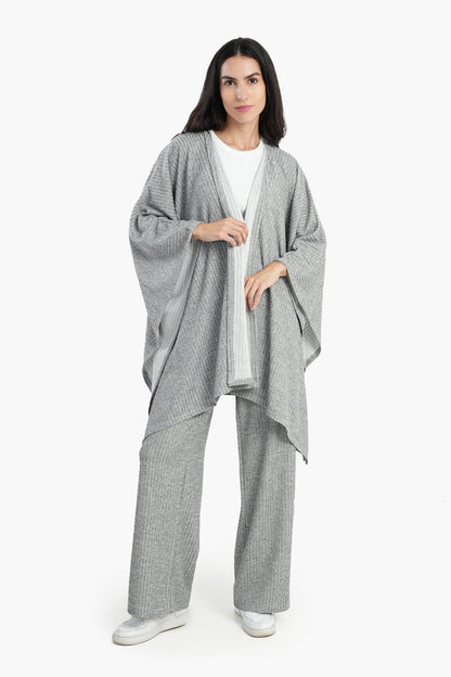 Poncho with Cape Sleeves