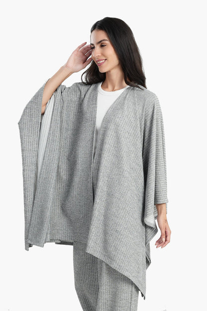 Poncho with Cape Sleeves