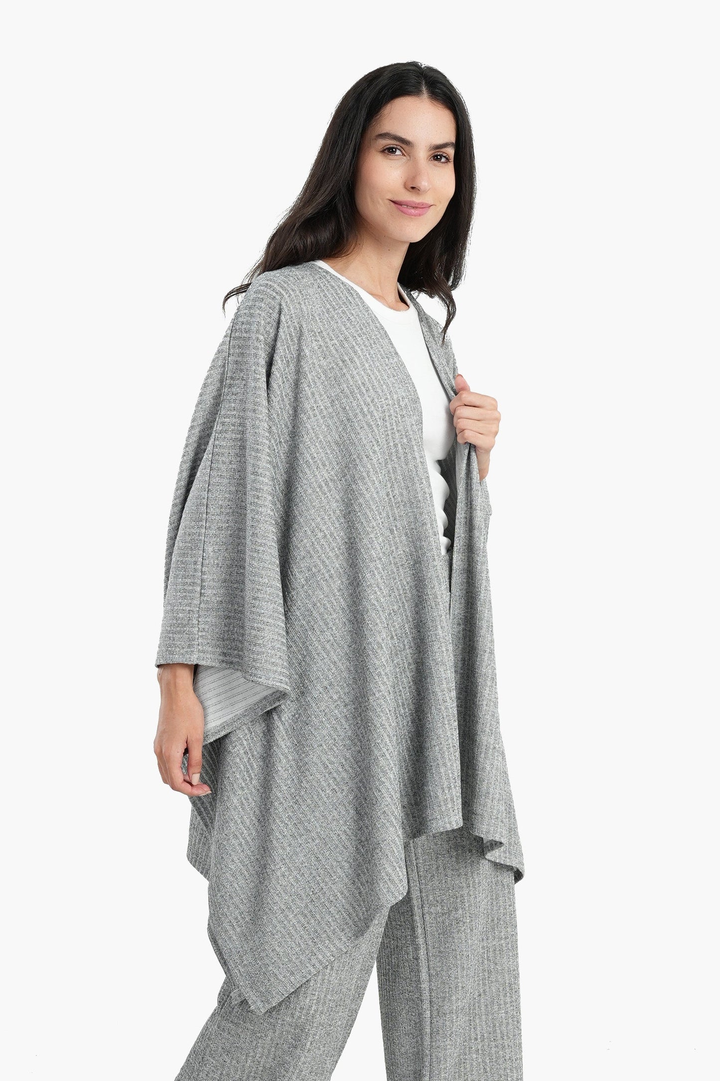 Poncho with Cape Sleeves