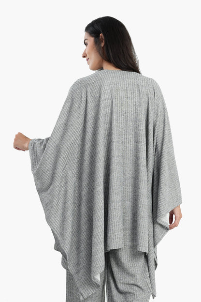 Poncho with Cape Sleeves