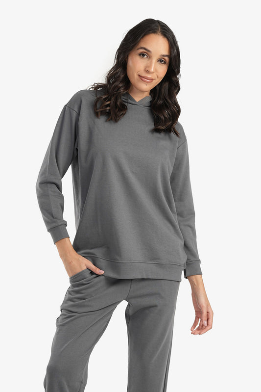 Dark Grey Lounge Hoodie