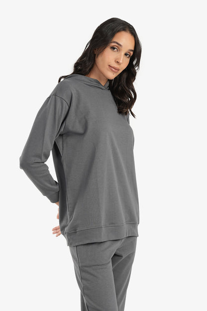 Dark Grey Lounge Hoodie